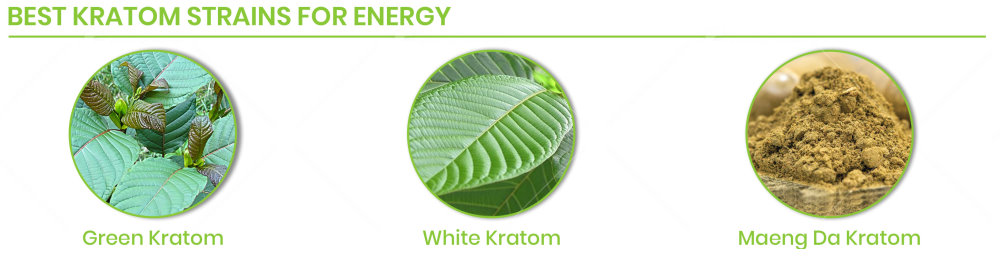 kratom for energy types