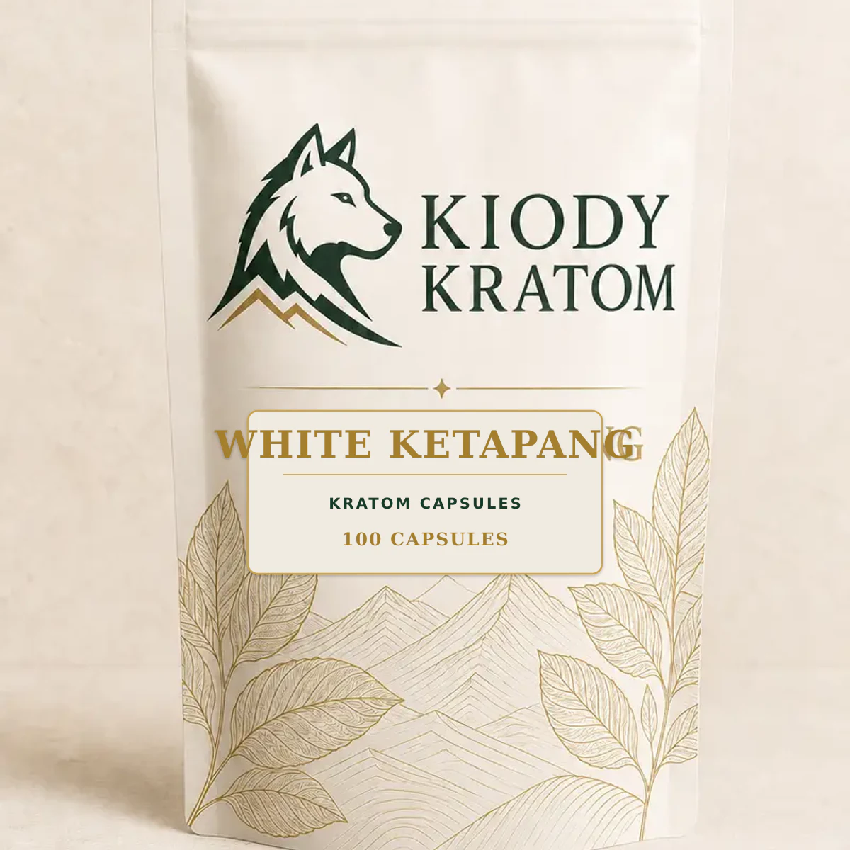 White Ketapang Kratom Capsules — 100 Count